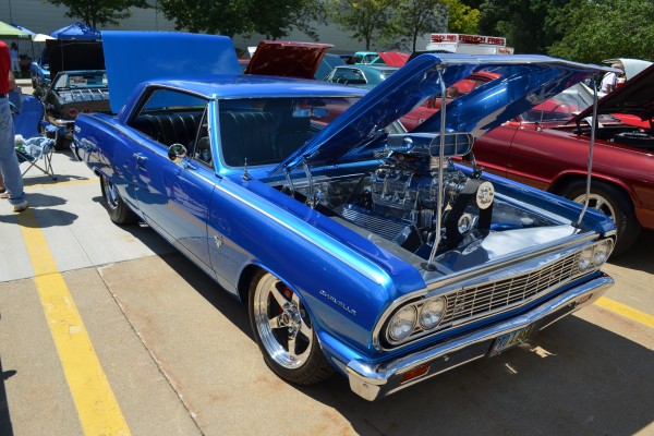 supercharged Chevy Chevelle muscle car