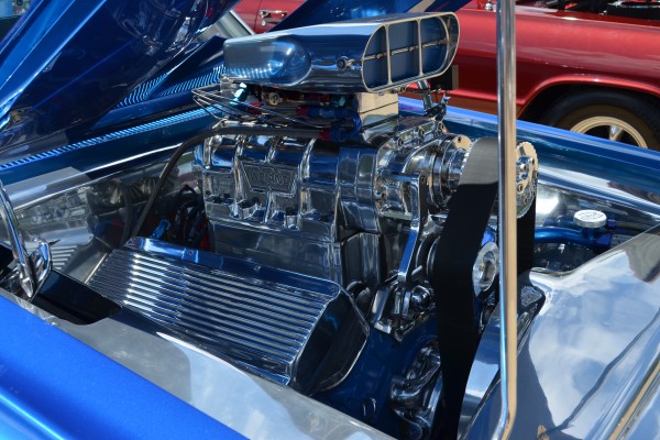 weiand supercharger in a chevy chevelle