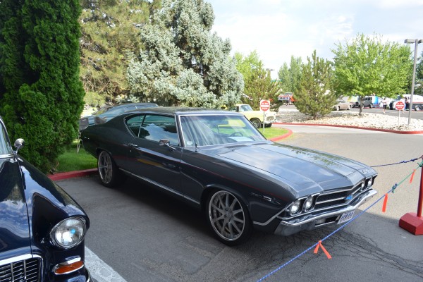 customized Chevy Chevelle second gen fastback coupe
