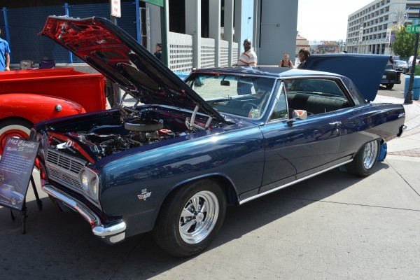 1965 Chevy Chevelle ss parked on reno street during hot august nights