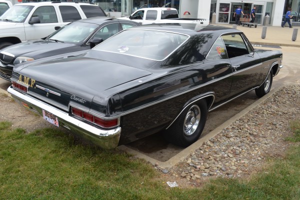 rear view of a 1966 chevy impala