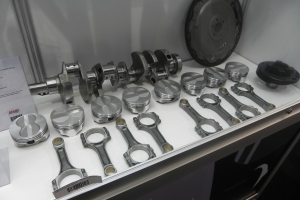 eagle specialties engine parts on display at 2014 SEMA Trade Show