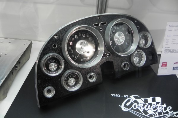 classic instruments gauges for Corvette on display at 2014 SEMA Trade Show
