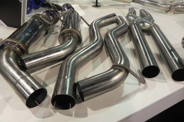 magnaflow exhaust tubing on display at 2014 SEMA Trade Show