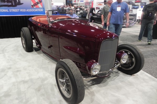 custom ford hot rod roadster show car on display at 2014 SEMA Trade Show
