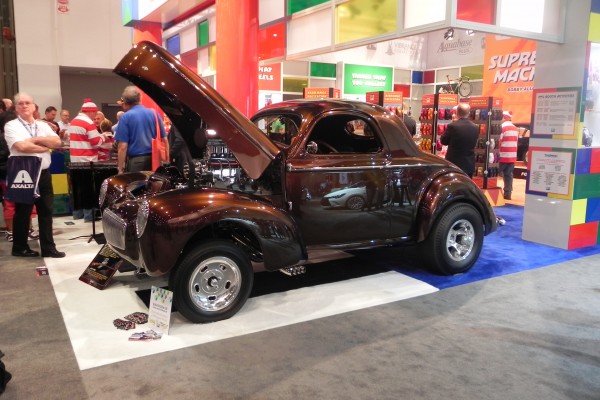willys hotrod coupe on display at 2014 SEMA Trade Show