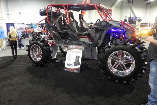 side by side UTV on display at SEMA 2015 Automotive trade show