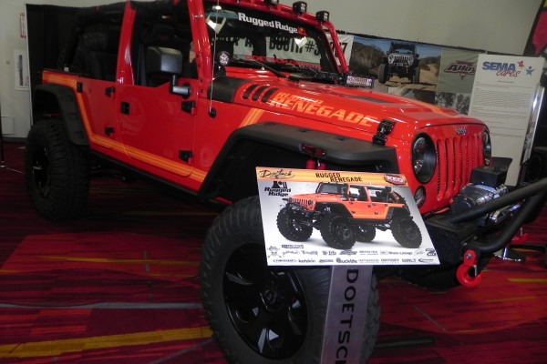 Jeep JK Renegade custom on display at 2014 SEMA automotive trade show