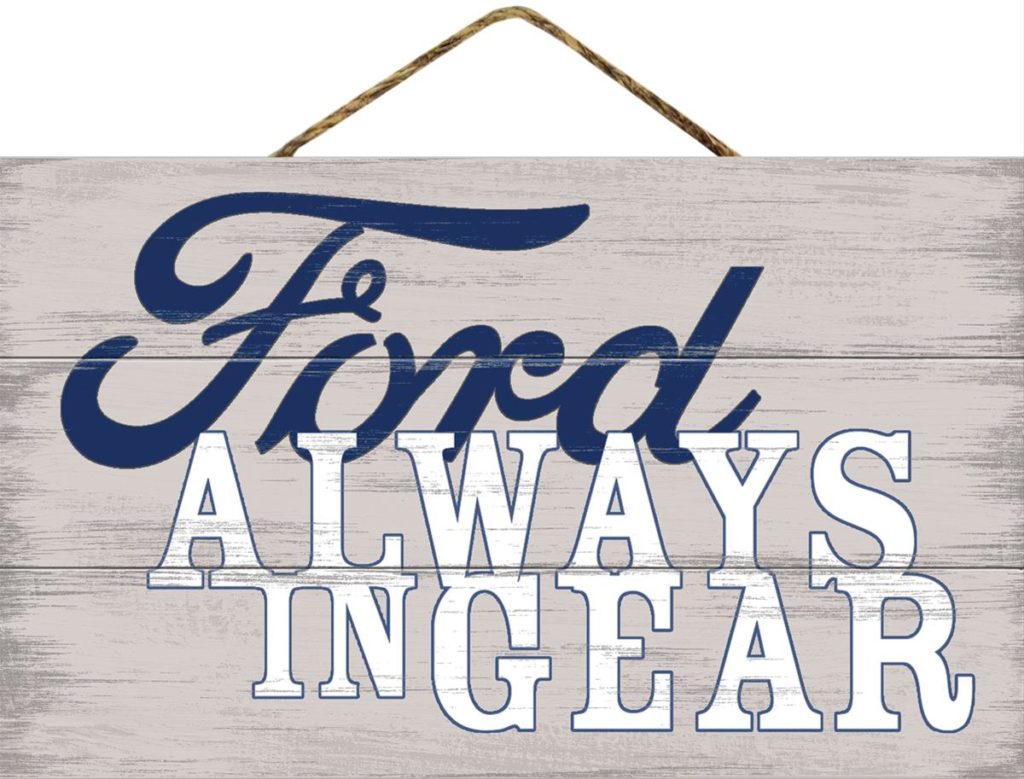 ford wooden sign