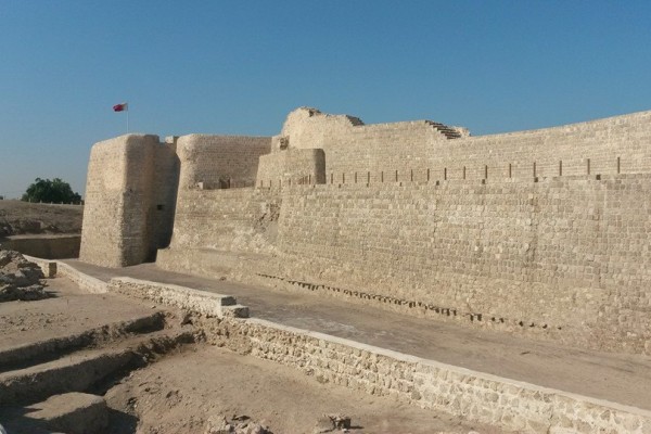 antique castle structure in bahrain