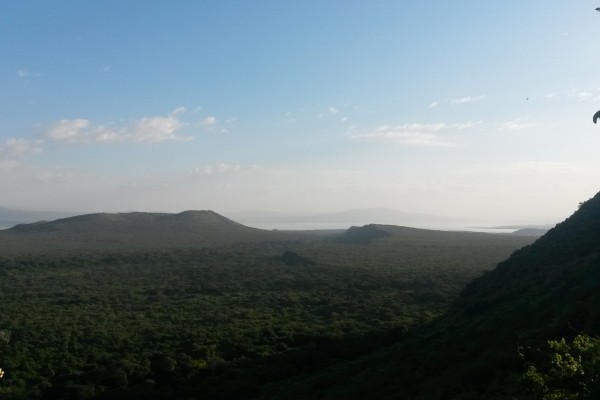 view from a mountain top in Africa