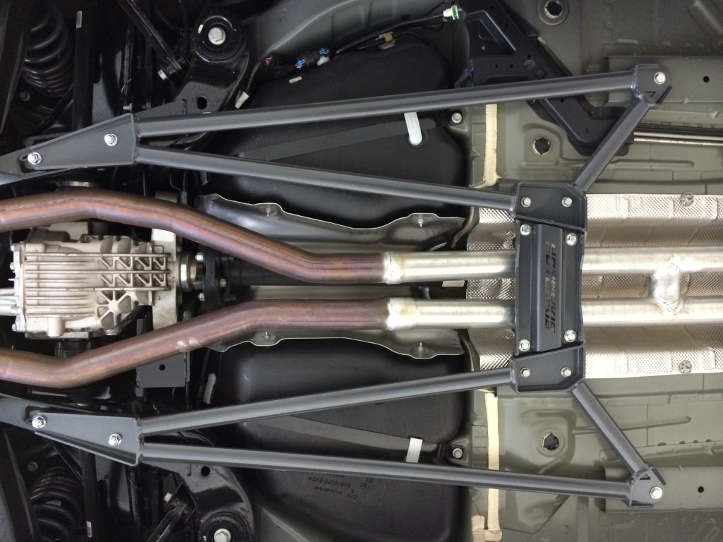hotchkis camaro chassis brace installed