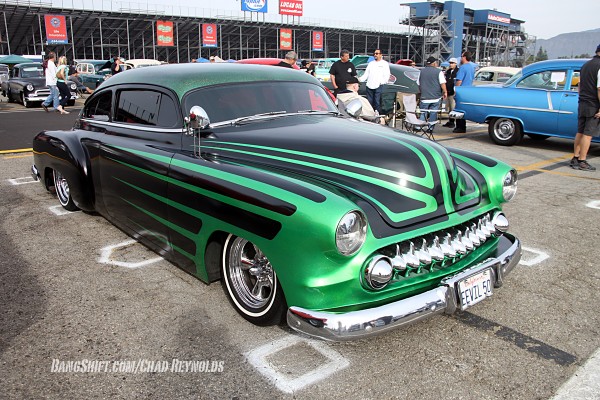 customized lowrider 1950 chevy coupe