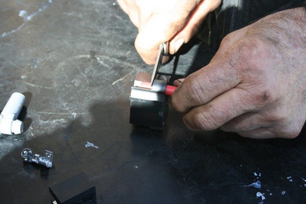 cutting ignition wire in a specialty crimping die
