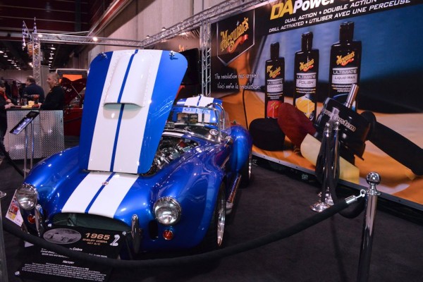 AC Cobra Kit Car on display at meguiar's trade show booth