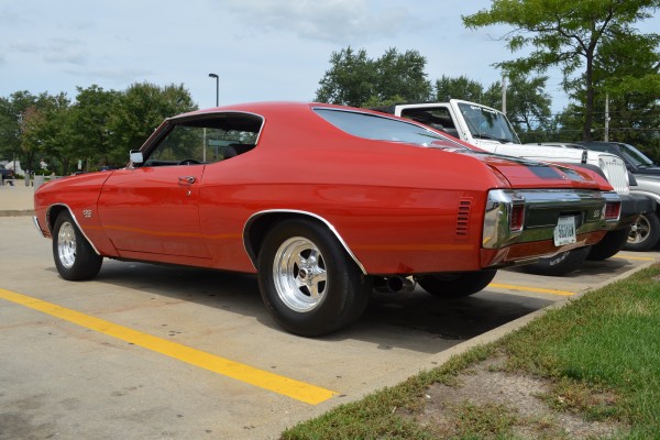 rear quarter view of a 1970 chevelle ss 396
