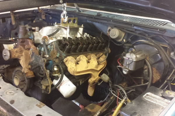 removing a 302 ford v8 from an old bronco