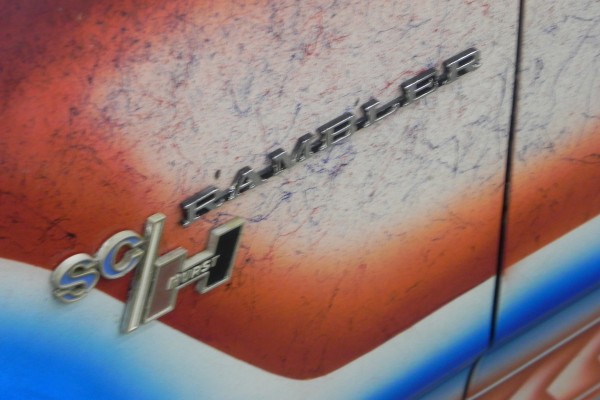 AMC Hurst SC/Rambler scrambler badge emblem