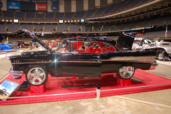 1957 Chevy Bel Air Coupe on display at Superdome