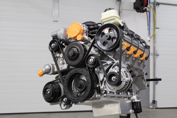 ls engine on a stand