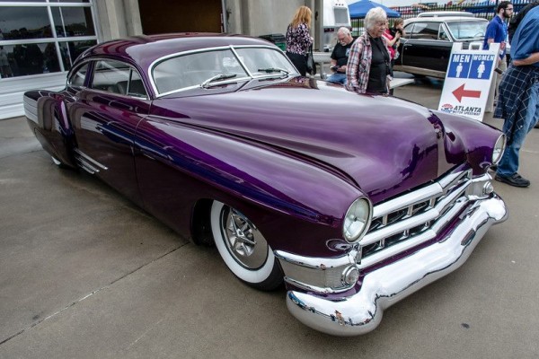 vintage purple lowrider coupe