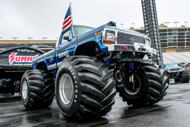 bigfoot monster truck number one on display