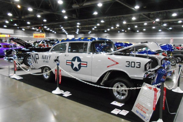 naval aviation themed tri-5 chevy hot rod cope