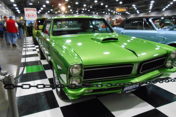 green customized 1965 Pontiac gto pro stock drag car