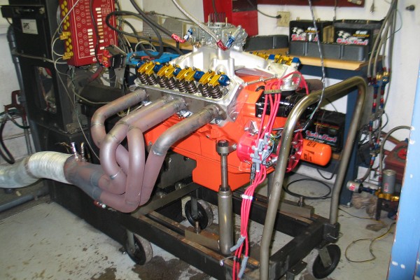 mopar 499 engine on dyno test run