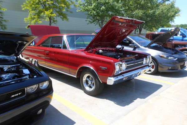 plymouth belvedere gtx at a classic car show