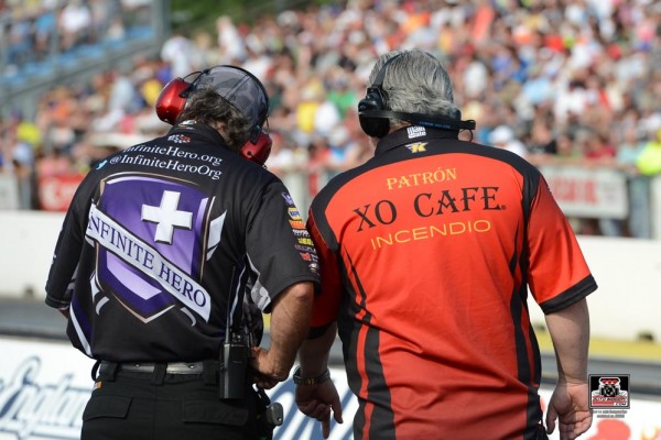 two nhra crew chiefs talk at track