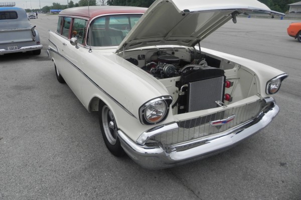 vintage custom 1957 chevy bel air wagon
