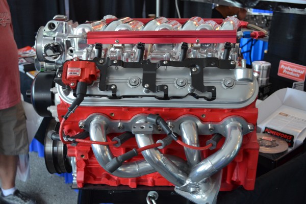 ls engine on display