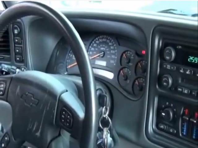 dashboard view of a 1990s chevy truck