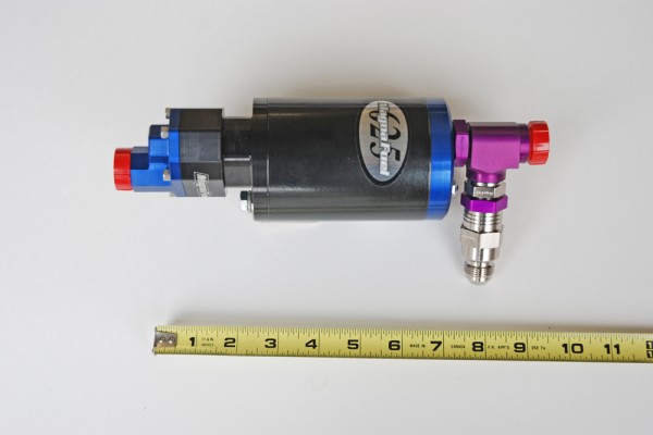 measuring an electric fuel pump size