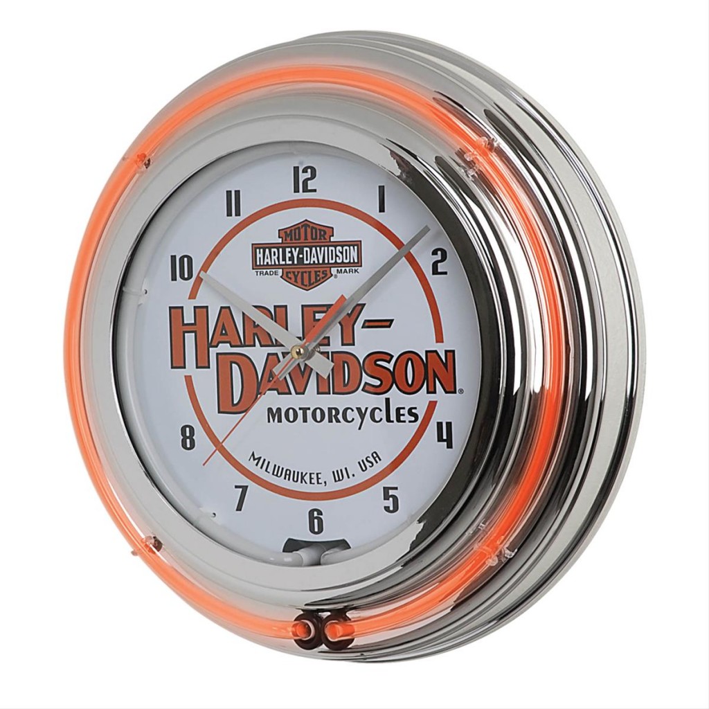 Harley-Davidson Double Neon Wall Clock