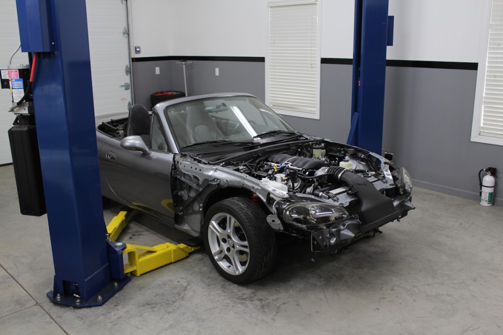 ls swapped miata project in process