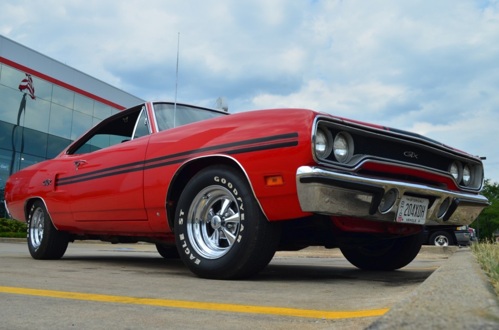 vintage plymouth gtx muscle car at summit racing