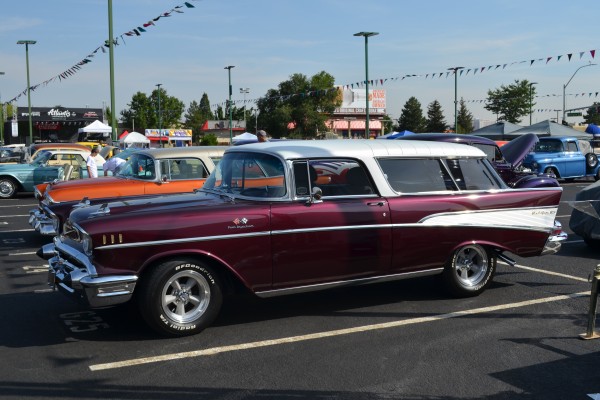 1957 chevy bel air wagon with fuel injection
