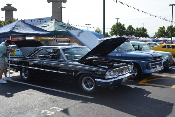 ford galaxie coupe at car show