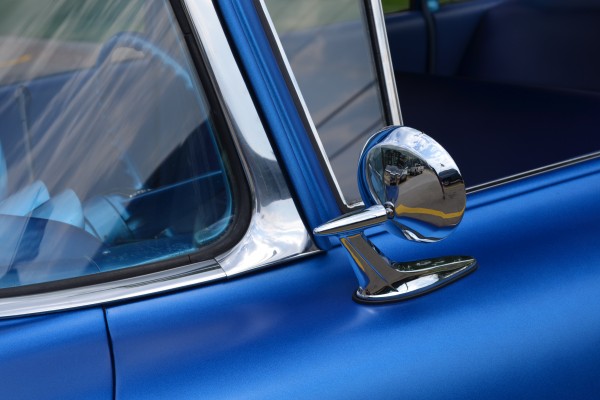 side mirror on a hod rod chevy Biscayne sedan