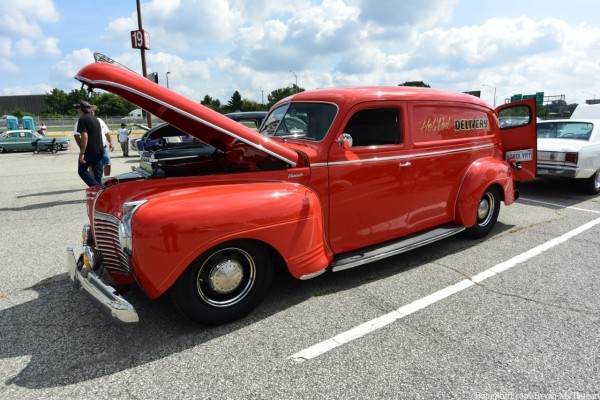 vintage panel delivery wagon at 2015 NSRA Street Nationals