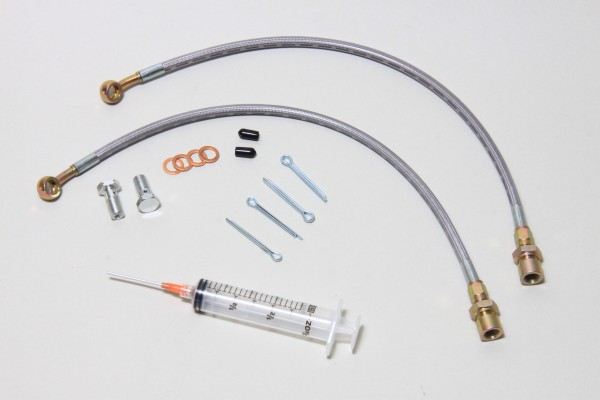 stainless steel brake lines for a car