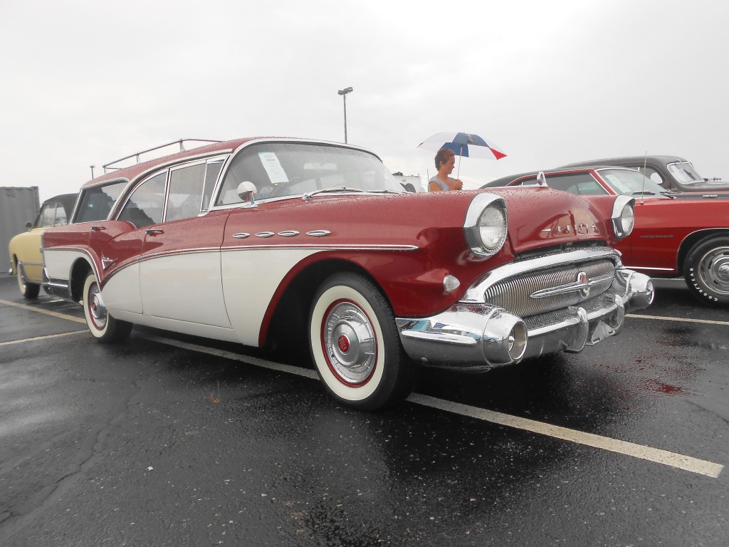 vintage buick wagon at car show