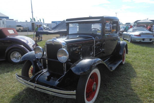 vintage coupe at car show