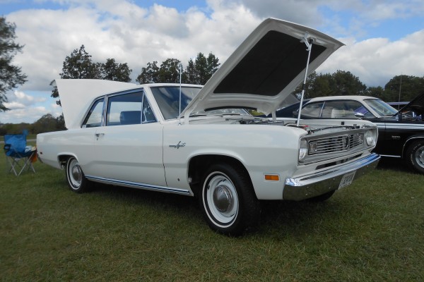 white plymouth valiant signet coupe