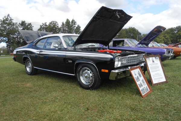 vintage plymouth duster muscle car