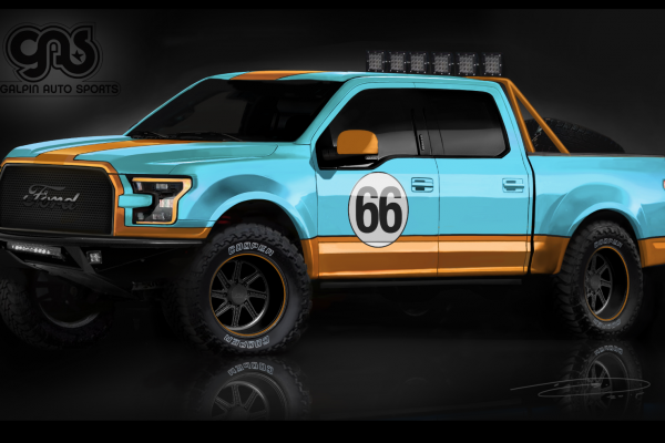 ford f150 in vintage gulf livery