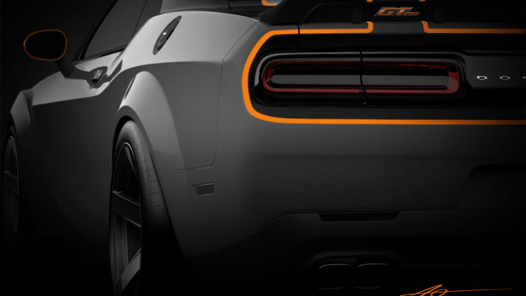 dodge challenger awd GT teaser image from SEMA 2015