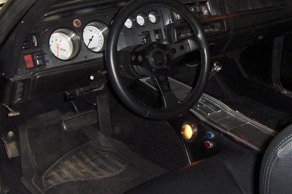 black 1968 dodge charger restomod interior